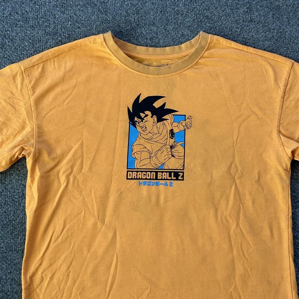 Dragon Ball Z Shirt Youth 14/16 Orange Goku Vegeta Piccolo Graphic Anime Tee